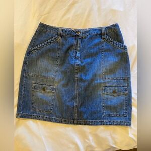 Ruff Hewn Denim Skirt, size 10 Pockets Mini